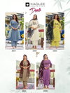 Deeva By Kadlee Sali Cotton Thread Work Top With Bottom Dupatta